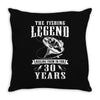The Fishing Legend Reeling Them In For 30 Years Throw Pillow