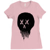 trickle skull Ladies Fitted T-Shirt
