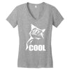 cool cat Women's V-Neck T-Shirt