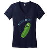 pickle rick Women's V-Neck T-Shirt