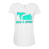 mac and cheese Maternity Scoop Neck T-shirt