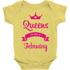 queens are born in february Baby Onesie