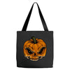 skull pumpkin Tote Bags