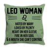 Leo Woman Throw Pillow
