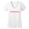 technician t shirt technics parody dj vinyl 1200 hip hop illest techno Women's V-Neck T-Shirt