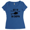 get to da choppa Women's Triblend Scoop T-shirt