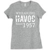 unheil havoc since 1957 Ladies Fitted T-Shirt