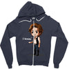 i know Zipper Hoodie