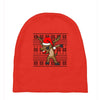 christmas reindeer dabbing Baby Beanies
