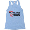 no violence against women's Racerback Tank