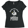 chicken nugget scientist Women's Triblend Scoop T-shirt