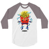 saiyan fries 3/4 Sleeve Shirt