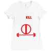 training to kill francis deadpool Ladies Fitted T-Shirt