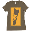 rock climbing wall climb indoor outdoor 2 Ladies Fitted T-Shirt