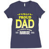 proud dad nurse Ladies Fitted T-Shirt