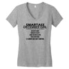 Smartass December Girl Women's V-Neck T-Shirt