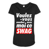 ce swag Maternity Scoop Neck T-shirt