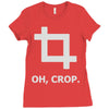 oh crop Ladies Fitted T-Shirt