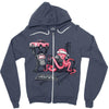 road closed Zipper Hoodie