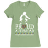Proud Autism Dad - Autism Awareness Day Ladies Fitted T-Shirt