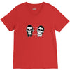 SKULL ON TWO FACE V-Neck Tee