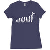 evolution  vater eltern papa kind baby child daddy dad parent Ladies Fitted T-Shirt