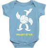volleyball style sport funny gift present outdoor Baby Onesie