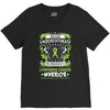 Never Underestimate The Strength Of A Lymphoma Cancer Warrior V-Neck Tee