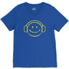 smiley dj techno,club,dance,music,rave retro V-Neck Tee