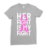 her fight is my fight Ladies Fitted T-Shirt