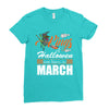 Halloween Kings Are Born In March Ladies Fitted T-Shirt