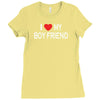 i love my boy friend Ladies Fitted T-Shirt
