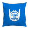 grow long and prosper funny Throw Pillow