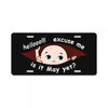 May Peeking Out Baby Boy License Plate