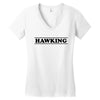 Steven Hawking Women's V-Neck T-Shirt