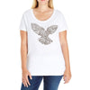 dove typography Ladies Curvy T-Shirt