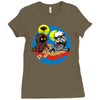 sandbox battle 1 Ladies Fitted T-Shirt