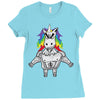 Gym Unicorn Ladies Fitted T-Shirt