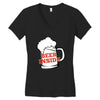 Beer Inside Women's V-Neck T-Shirt