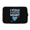 I Stole Her Heart Laptop sleeve
