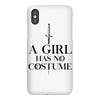 a girl has no costume (black) iPhoneX