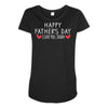 Happy Father's Day I Love Daddy Onesie-Father's Day Maternity Scoop Neck T-shirt