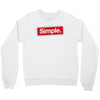 simple red Crewneck Sweatshirt