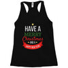 have a merry christmas and a happy new year Racerback Tank