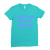 i need a hug  but don't touch me Ladies Fitted T-Shirt