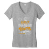 I'm a july woman I was born with my heart Women's V-Neck T-Shirt