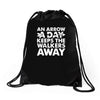 an arrow a day zombie dary Drawstring Bags
