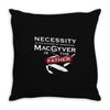 necessity is the mother Throw Pillow