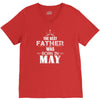 The Best Father Was Born In May V-Neck Tee