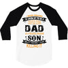 Super Cool Dad Of A Freaking Awesome Son 3/4 Sleeve Shirt